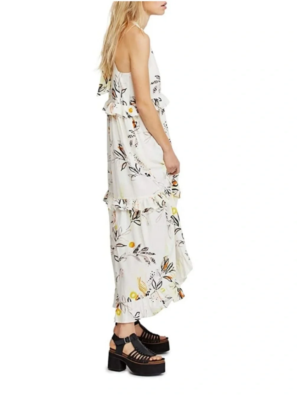 Free People Anita Maxi Dress In Ivory - Picture 4 of 9